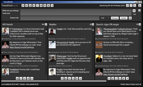 Tweet Deck Screen Capture